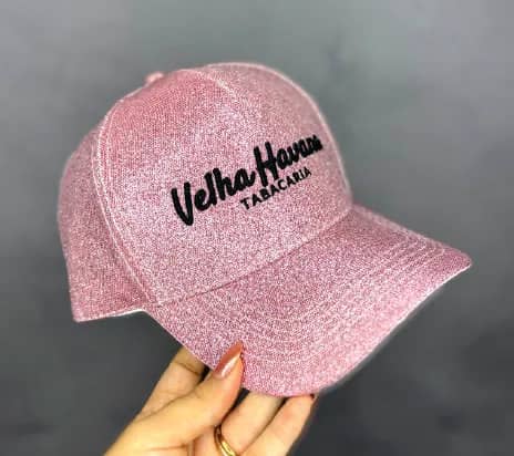 Boné Americano em Glitter personalizado